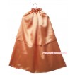Halloween Orange Satin Shawl Coat Costume Cape SH75